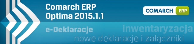 Nowa wersja Comarch ERP Optima 2015.1.1